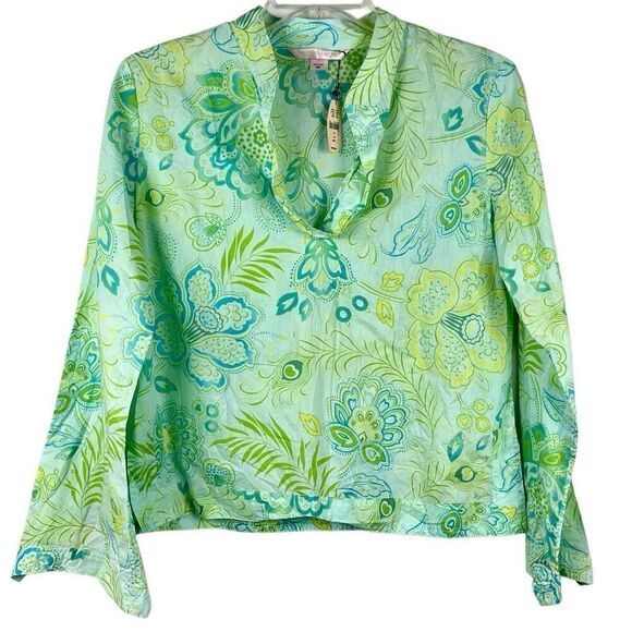 NWT Victoria’s Secret Floral Boho Blouse M/L - Picture 1 of 10